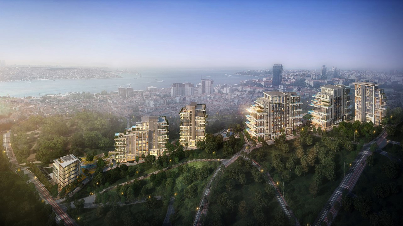 Investment 3 bedroom apartments for sale in Nisantasi residence Sisli Istanbul