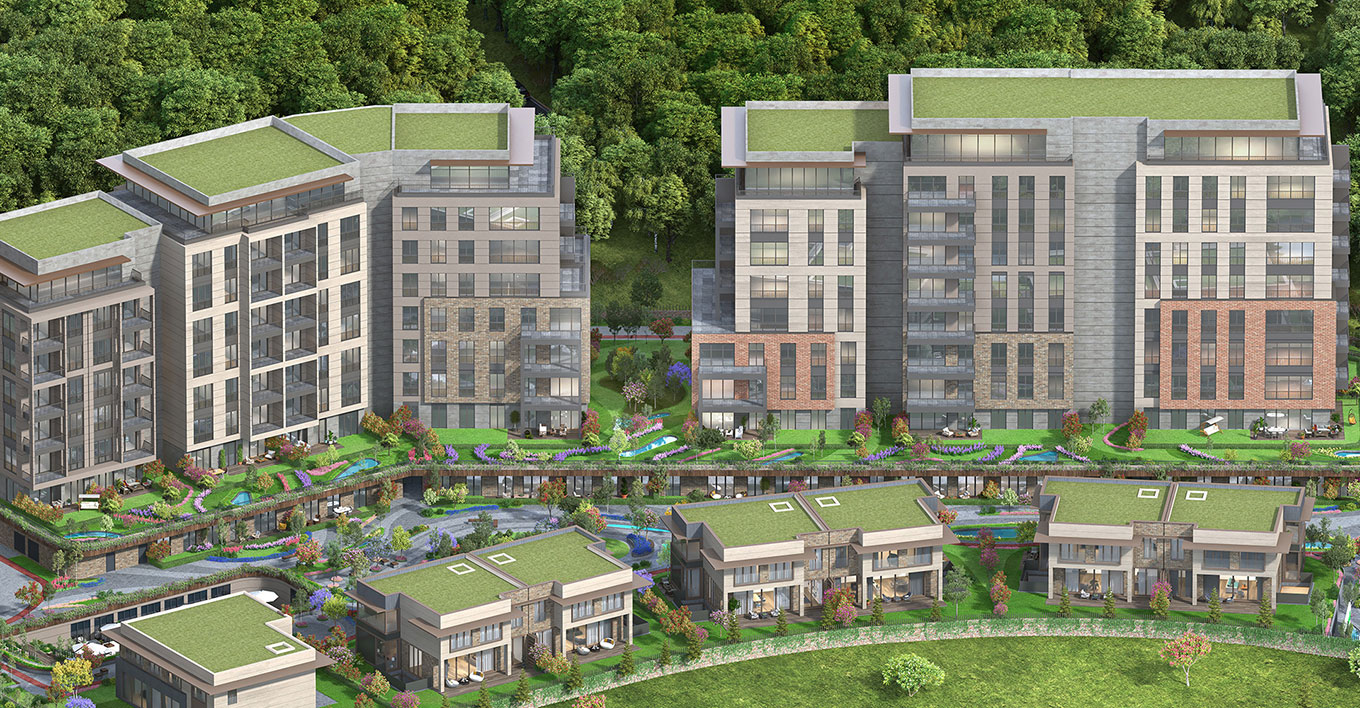 Off plan 3 Bedroom Apartments for sale in Vadi istanbul Maslak Sariyer